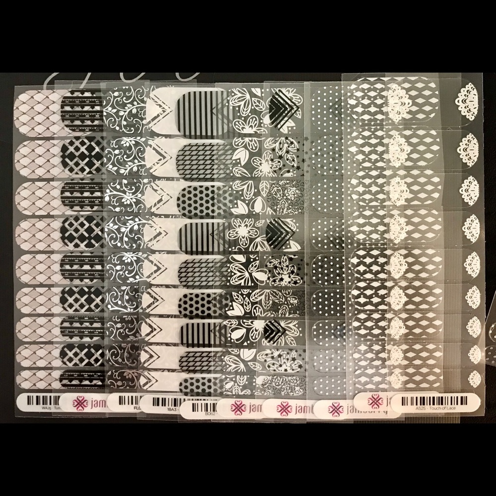 Jamberry Clear half sheets lot of 10